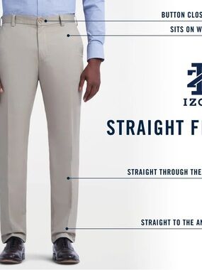 Izod Men's Khaki Chino Pants